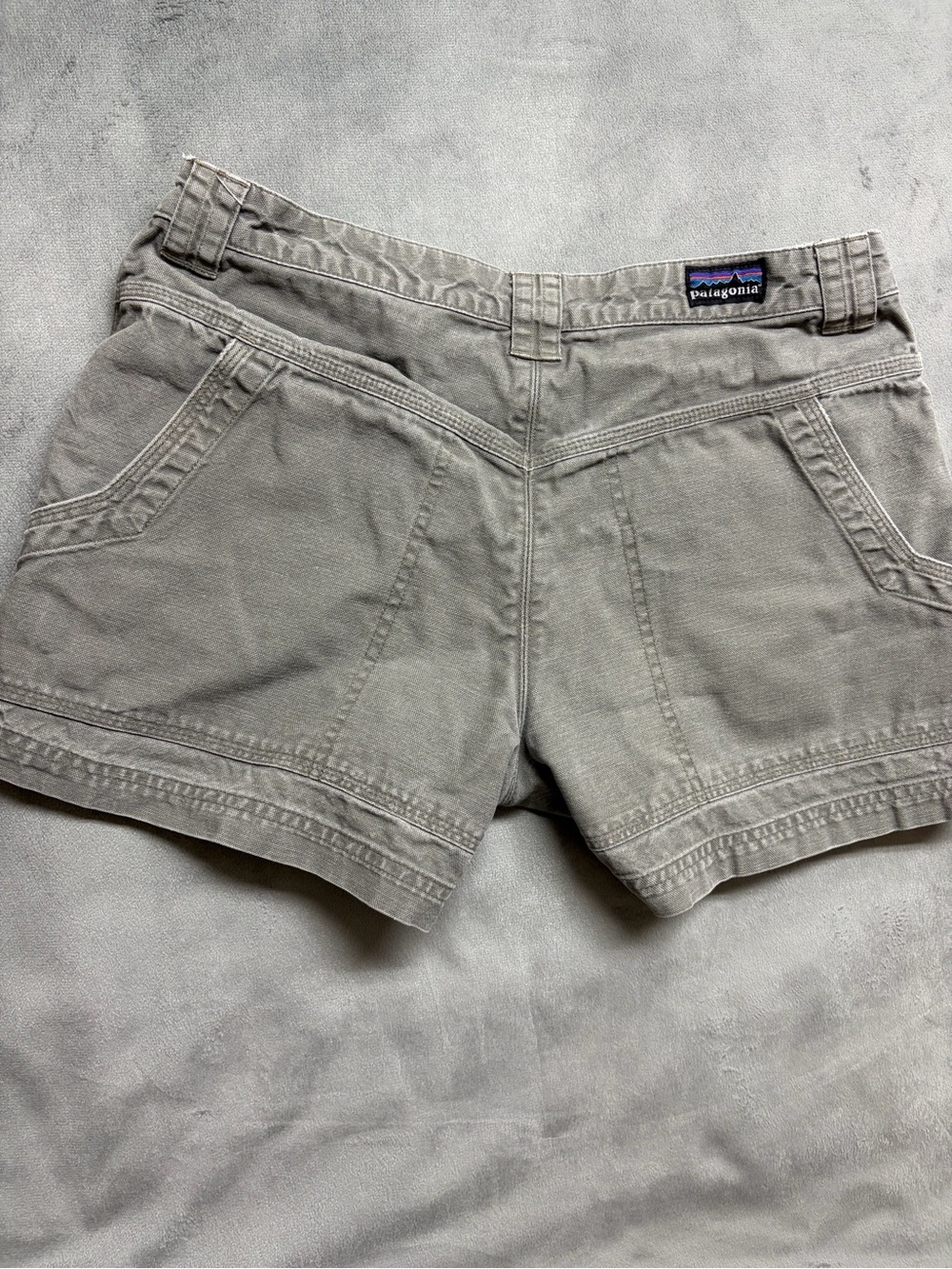 Patagonia Womens Shorts 8 Gray Organic Cotton Hiking Outdoor Utility Gorpcore - Picture 10 of 16